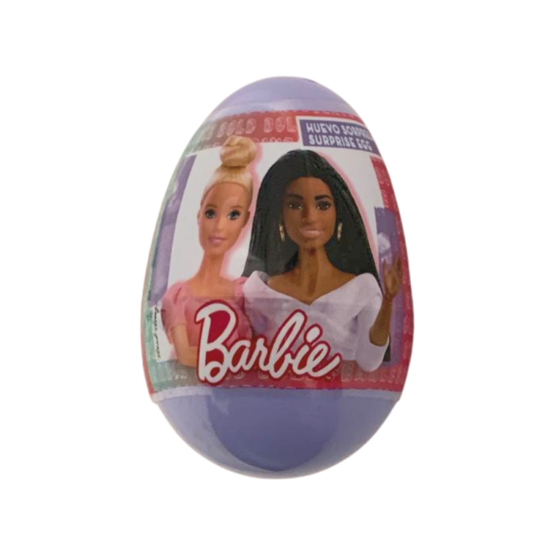 Oeuf Surprise Barbie - Figurine 2D - Violet -Halal - 10 gr Oeuf Surprise Barbie - Figurine 2D - Violet -Halal - 10 gr