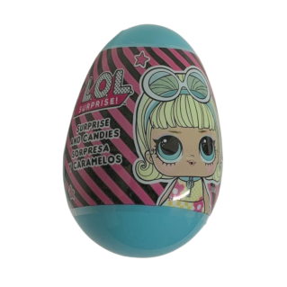 Oeuf Surprise Poupée LOL - Figurine 2D - Turquoise -Halal - 10 gr