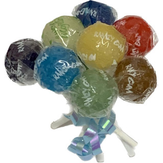 Lot de 8 Sucettes Colorante - Mélange de 8 Parfums - Bonbon Halal
