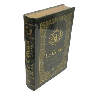 Le Coran Couverture Vert - De Luxe et Dorure des Pages sur la Tranche - Arabe et Français - Maurice Gloton - Edition Al Bouraq