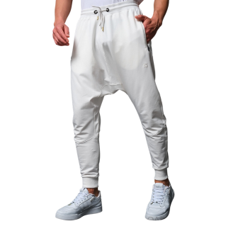 Sarouel Jogging Blanc Cassé Qaba'il : Athletik