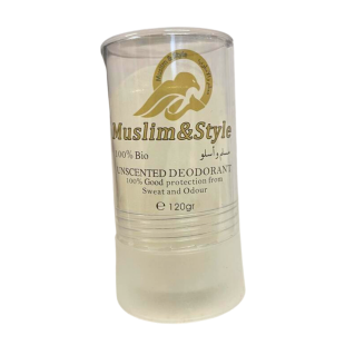 Pierre d'Alun 100% Bio - Déodorant Naturel - 120 gr - Muslim & Style