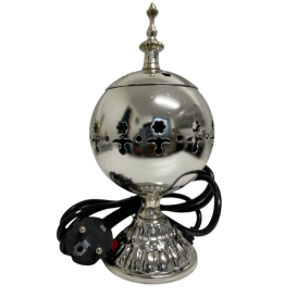 Bruleur Sphère Electrique Bakhour - Argenté - Encens - Modèle WF-014