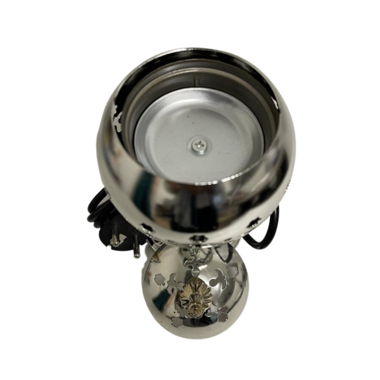 Bruleur Sphère Electrique Bakhour - Argenté - Encens - Modèle WF-014 Bruleur Sphère Electrique Bakhour - Argenté - Encens - Modèle WF-014