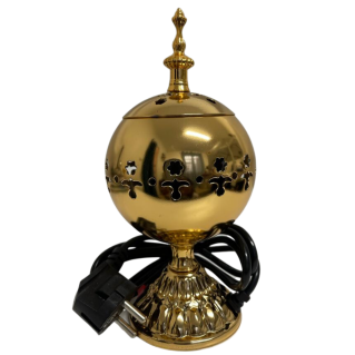 Bruleur Sphère Electrique Bakhour - Doré - Encens - Modèle WF-014