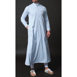 Qamis Long Gamme Premium - Bleu Clair- Qaba'il : Amir