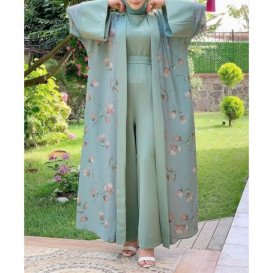 Ensemble - Vert - Kimono Élégant - Janna 