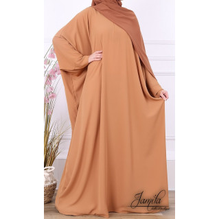 Abaya Papillon - Camel - Microfibre Léger - Jamila