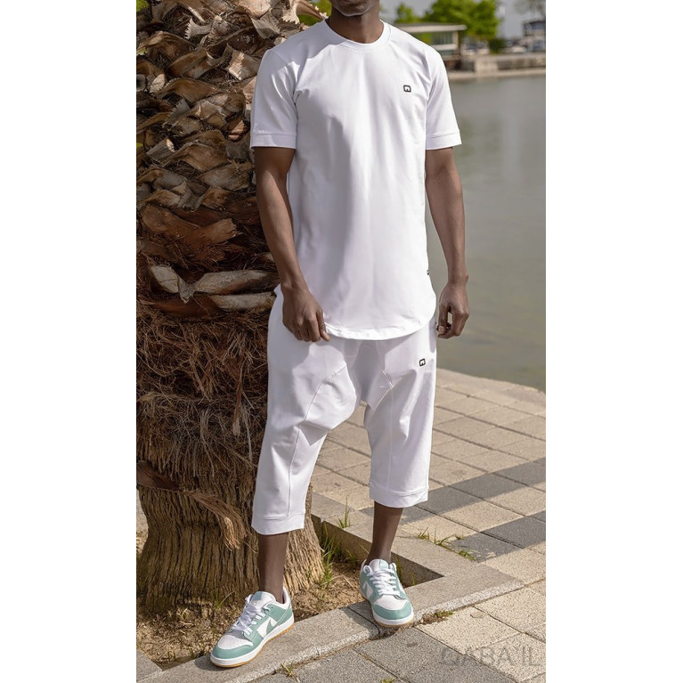 Sarouel et T-shirt Blanc, ensemble Qaba'il : Nautik S23