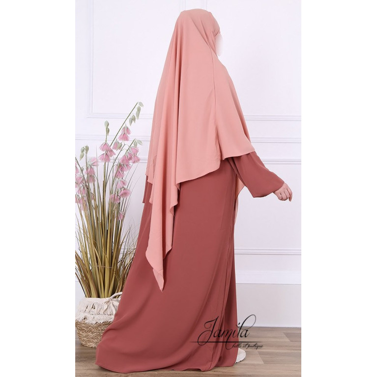  Khimar - Terracotta - Microfibre Léger - Jamila