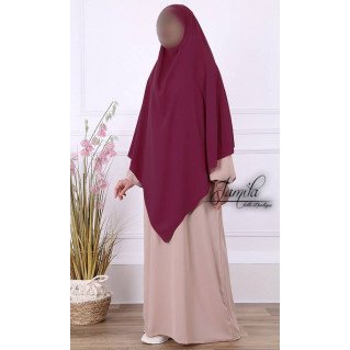  Khimar - Aubergine - Microfibre Léger - Jamila