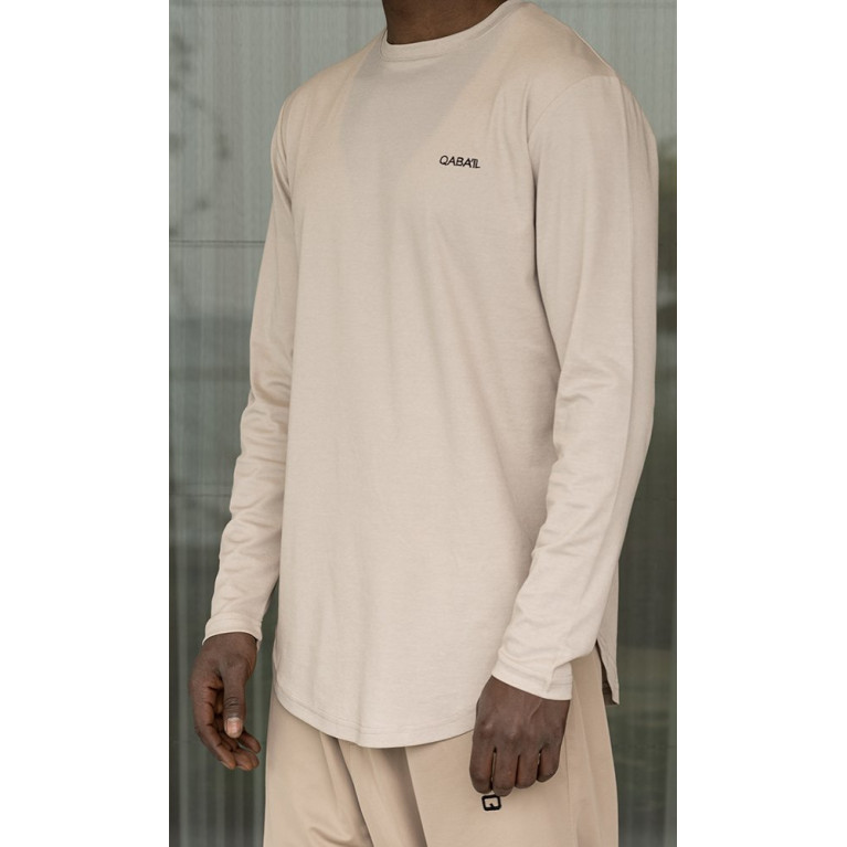 T-shirt Beige Manches longues Léger Qaba'il S23