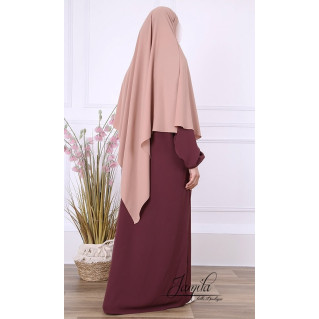  Khimar - Taupe Rosé - Microfibre Léger - Jamila