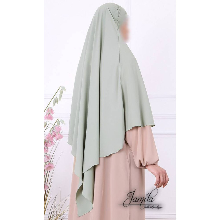  Khimar - Vert d'eau - Microfibre Royal - Jamila - 2637K1R