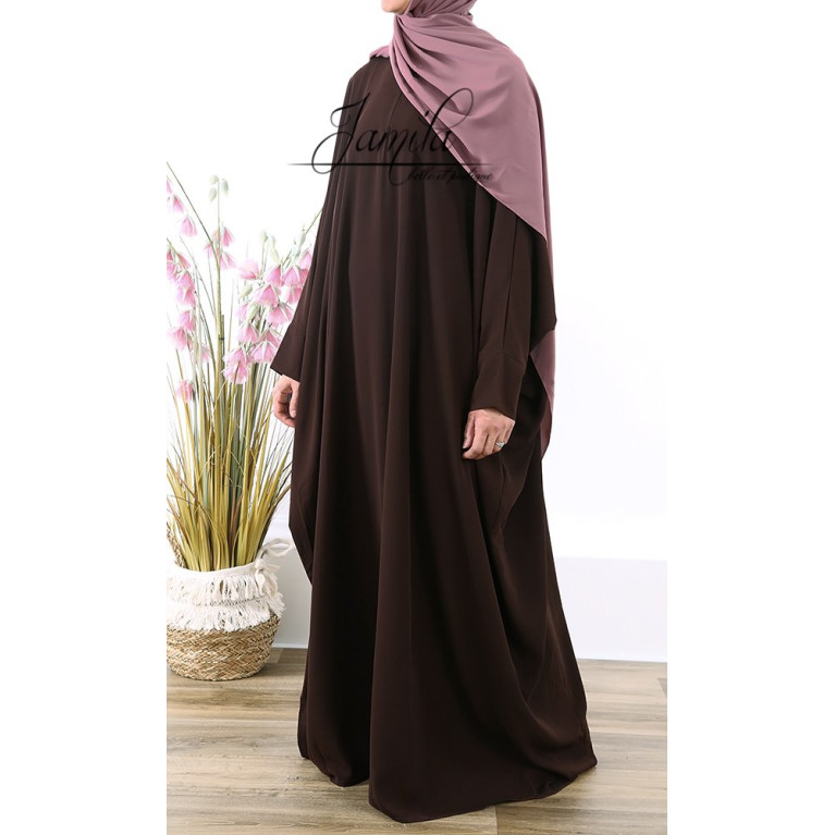 Abaya Papillon - Chocolat - Royal - Jamila - 293APRY