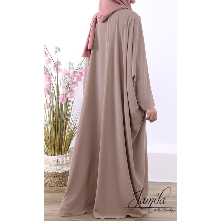 Abaya Papillon - Taupe - Royal - Jamila - 2567APRY