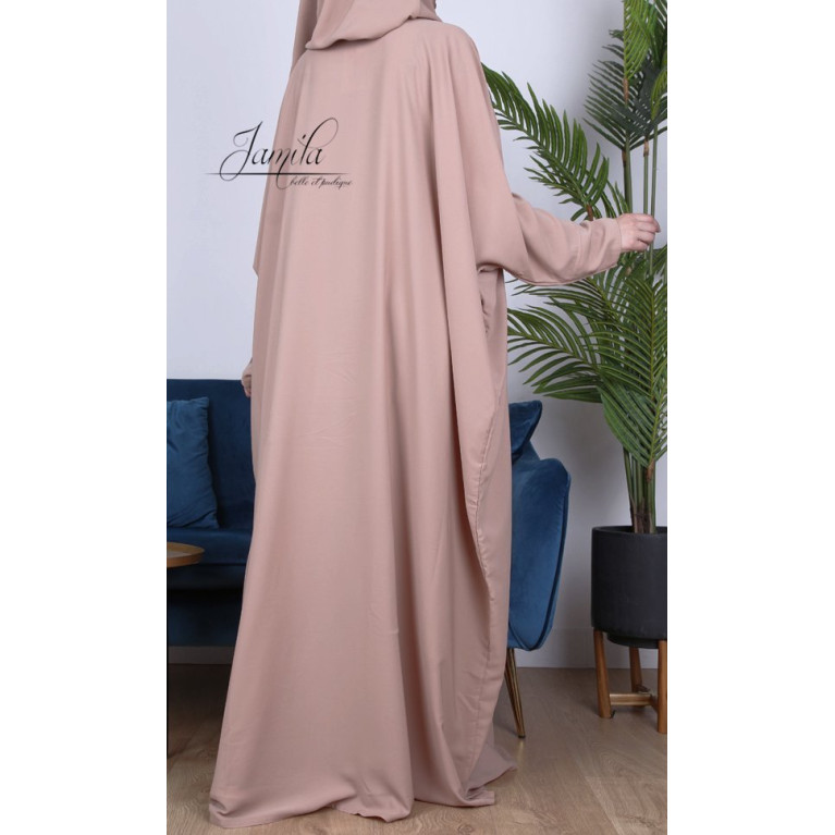 Abaya Papillon -Taupe rosé - Royal - Jamila - 2314APRY