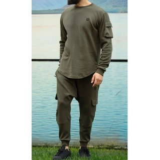 Ensemble Sarouel et Sweat Kaki Pastel, Survêtement Qaba'il : Sniper