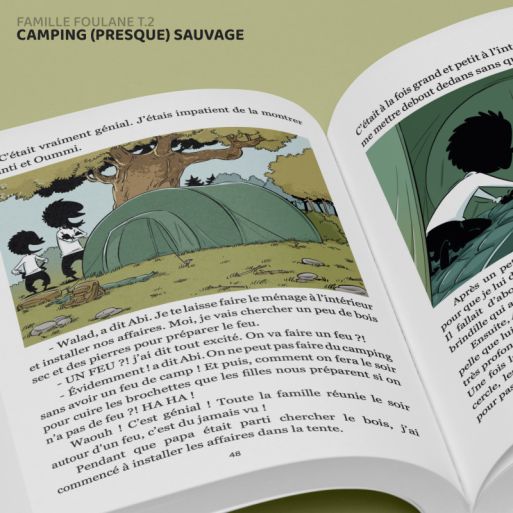 BD - Famille Foulane 2 - Camping (Presque) Sauvage T2 - Edition Du Bdouin