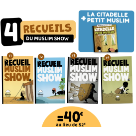 Pack BD Recueil Muslim Show Complet de T1 à T4 + Offert Citadelle du Petit Muslim - Edition Bdouin