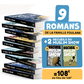 Pack 9 BD Complet Famille Foulane T1 à T9 + Offert 2 Recueils Muslim Show T3 et T4 - Edition Bdouin