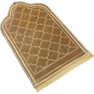 Tapis de Prière Molletonné - Motif Arabesque - Adulte - 70 x115 cm