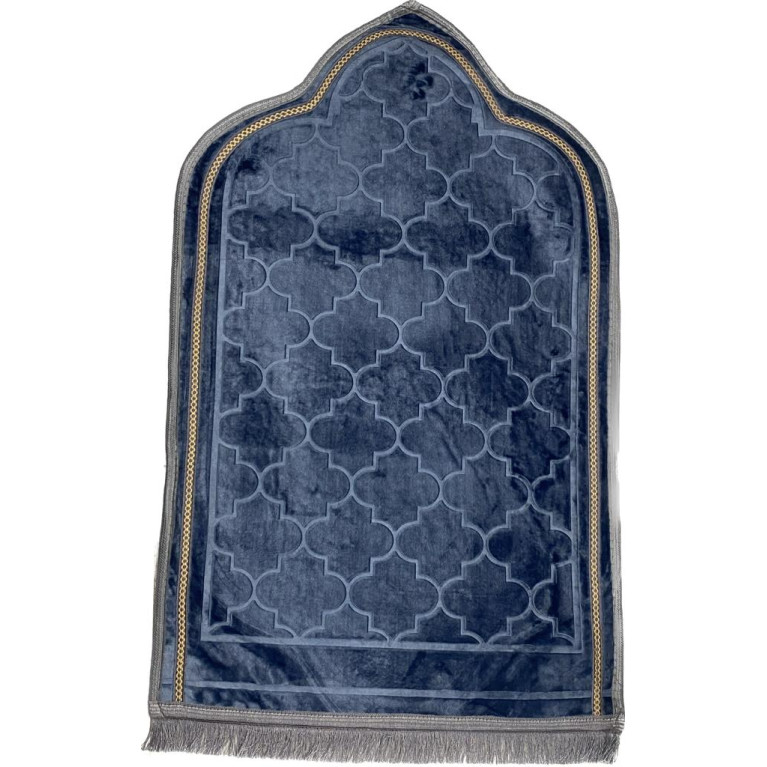 Tapis de Prière Molletonné - Motif Arabesque - Adulte - 70 x115 cm