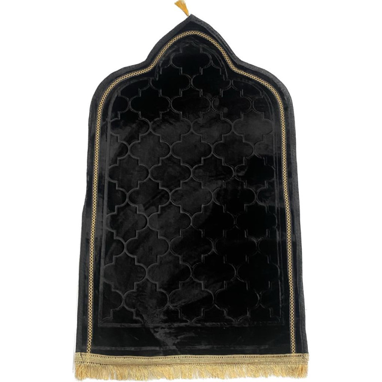 Tapis de Prière Molletonné - Motif Arabesque - Adulte - 70 x115 cm