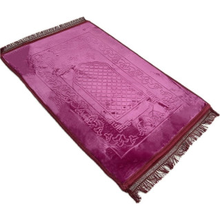 Tapis de Prière Molletonné Fuschia - Soundouss - 80 x120 cm