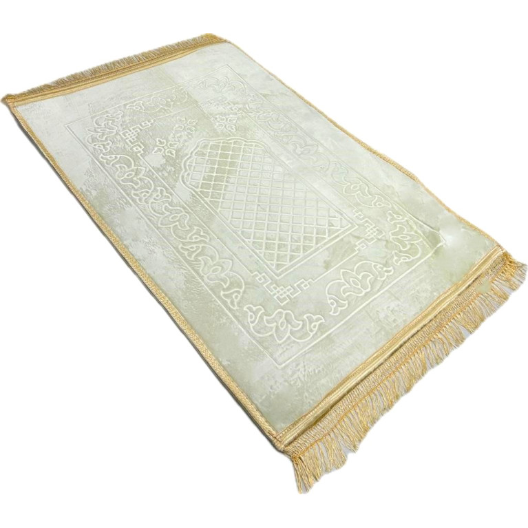 Tapis de Prière Molletonné Or - Soundouss - 80 x120 cm