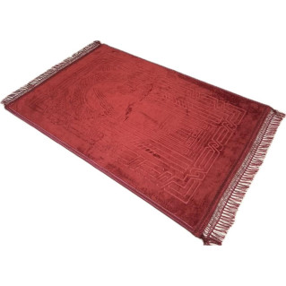 Tapis de Prière Molletonné Noir - Soundouss - 80 x120 cm