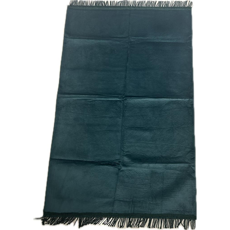 Tapis de Prière - Velours personnalisable Bleu Pétrole - Adulte - 69 x107 cm