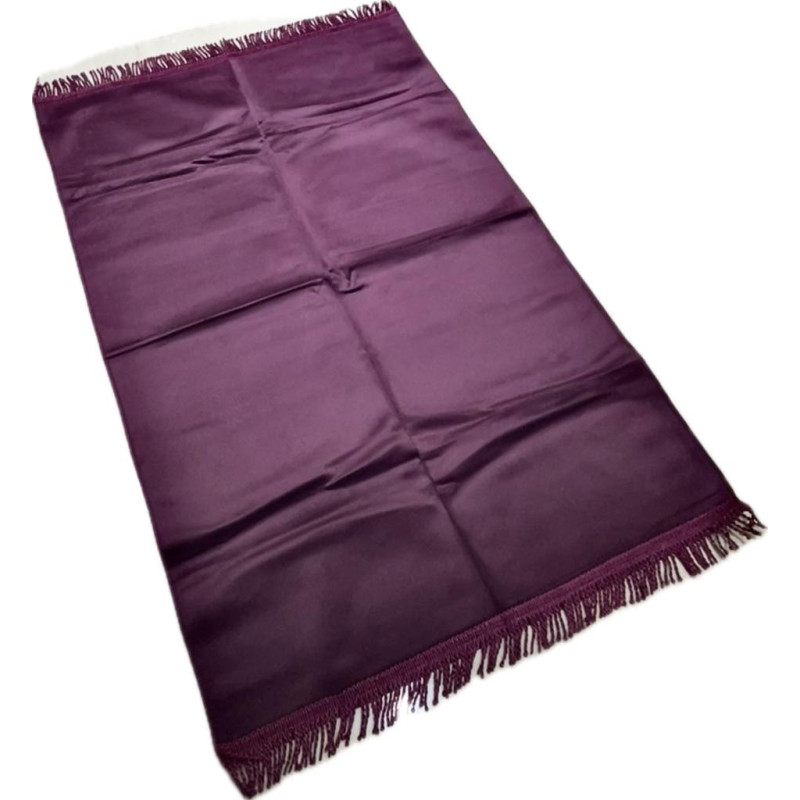 Tapis De Prière épais En Velours Chenille - Vert & Gris - 80x120 Cm - Base Antidérapante - Confort Orthopédique