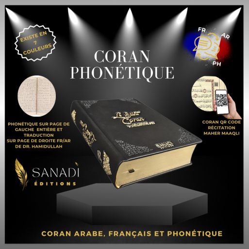 Le Coran français/arabe Grand format Noir doré.
