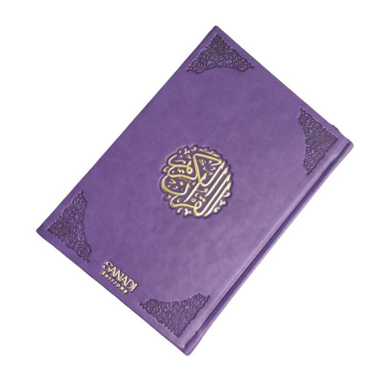 Le Saint Coran de Luxe Langue : Français et Arabe Hafs - QR Code Inclus - Violet - 3 Formats - Editions Sanadi