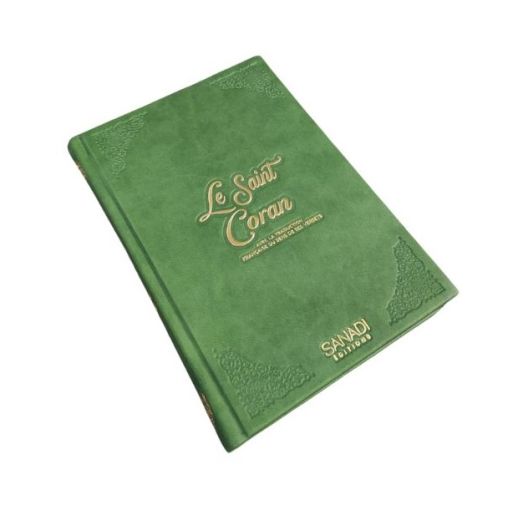 Le Saint Coran de Luxe Langue : Français et Arabe Hafs - QR Code Inclus - Vert - 3 Formats - Editions Sanadi