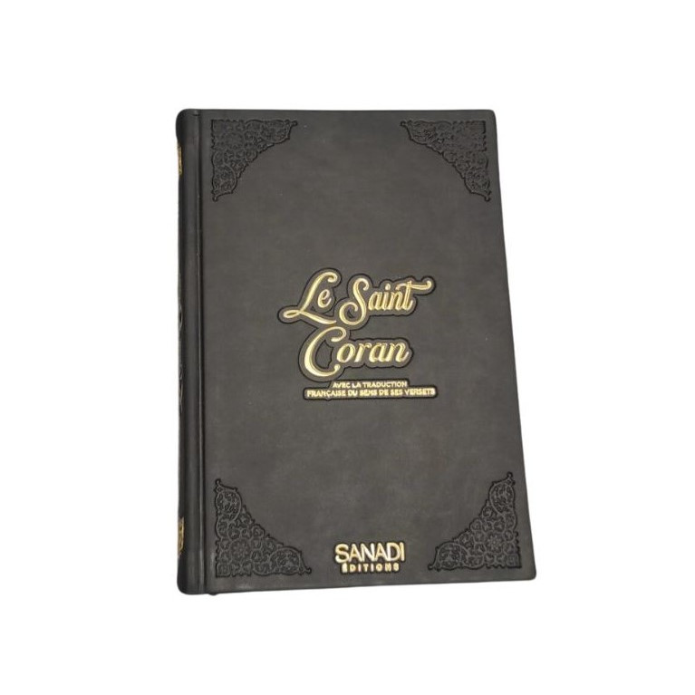 Le Saint Coran de Luxe Langue : Français et Arabe Hafs - QR Code Inclus - Noir - 3 Formats - Editions Sanadi