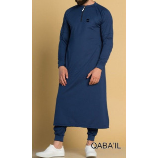 Qamis Long avec Saroual - Indigo - Qaba'il : Longline 