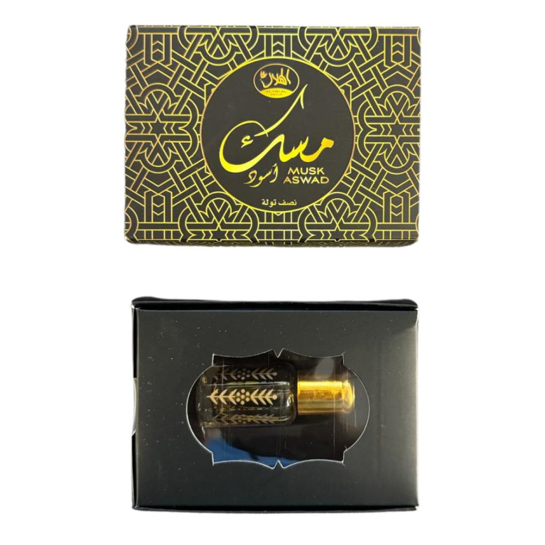 Musk Aswad (Musk Noir) - Musc Sans Alcool - Concentré de Parfum 6ml - Al Helal