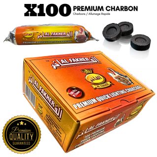 1 Boîte de 100 Charbons Brûleurs - Premium Dubaï U.A.E - Al Fakher
