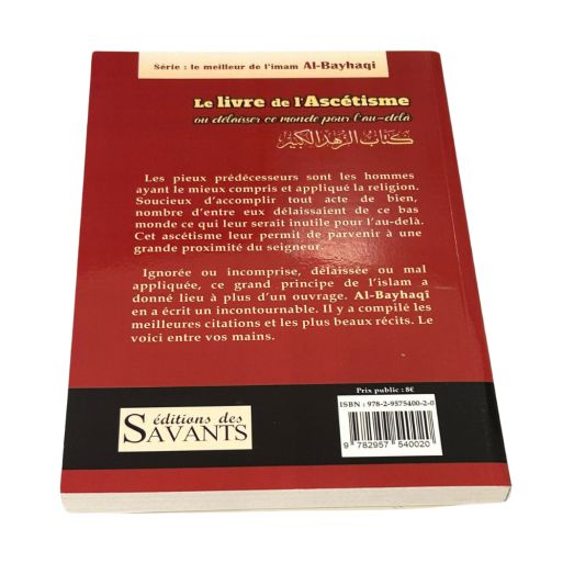 Le livre de l'Ascétisme - Editions des Savants