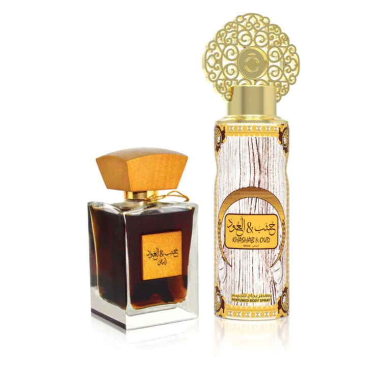 Khashab & Oud White- Coffret - Parfums Spray 200ml - Eau De Parfum 100ml - My Parfumes - 200ml