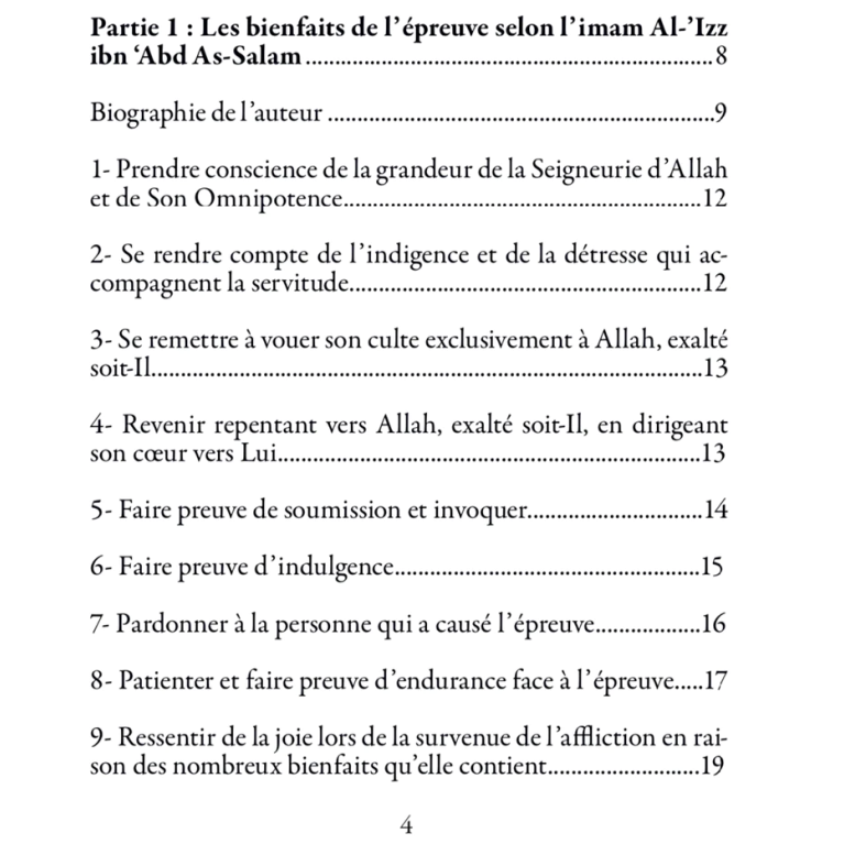 Les Bienfaits de L'Épreuve - Ibn Al-Qayyim- Edition Muslimlife