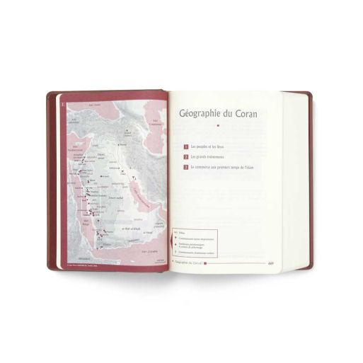 Le Noble Coran Cuir Argent - Bilingue avec Codes QR - FORMAT MOYEN 14 x 20 cm - Edition Tawhid