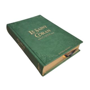 Le Saint Coran Vert - Grand Format 17 x 25 cm - Langue : Français et Arabe Hafs - Editions Dar El Fikr