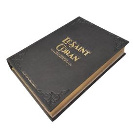 Le Saint Coran Noir - Grand Format 17 x 25 cm - Langue : Français et Arabe Hafs - Editions Dar El Fikr