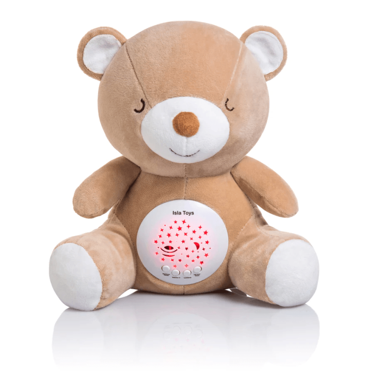 Nounours Détecteur de Pleurs : Ourson Veilleuse Coranique - Peluche de Qualité et Très Doux - Doudou Isla Toys