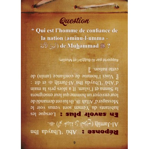 Quizz sur Les Compagnons du Prohpète (Saw) - Muslim Challenge - Edition Orientica