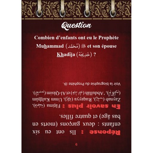 Quizz sur le Prophète Mohammad "Saw" - Muslim Challenge - Edition Orientica