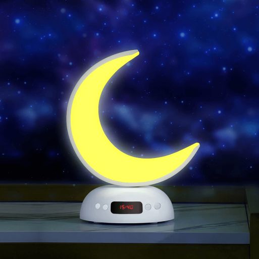 Veilleuse Coranique Lunaire - Design Croissant de Lune Lumineux - Haut-parleur Coran MP3 - Bluetooth - SQ-902 - Equantu